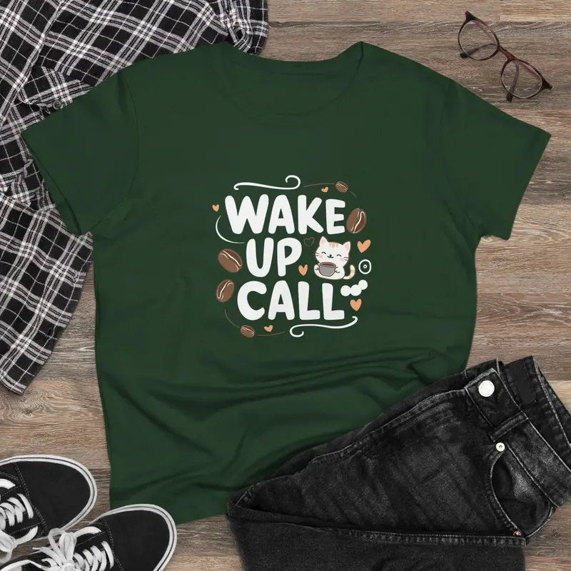 Wake Up Call Coffee Lover Women Tees 6
