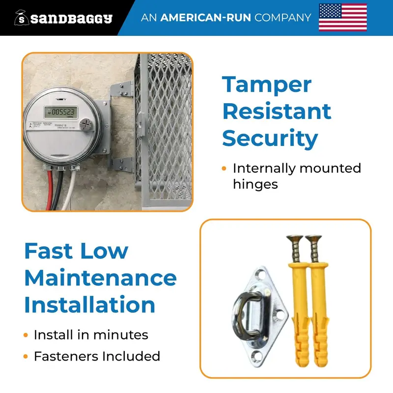 Wall-Mounted Irrigation Controller Lock Box Cage – Steel Security Enclosure 8