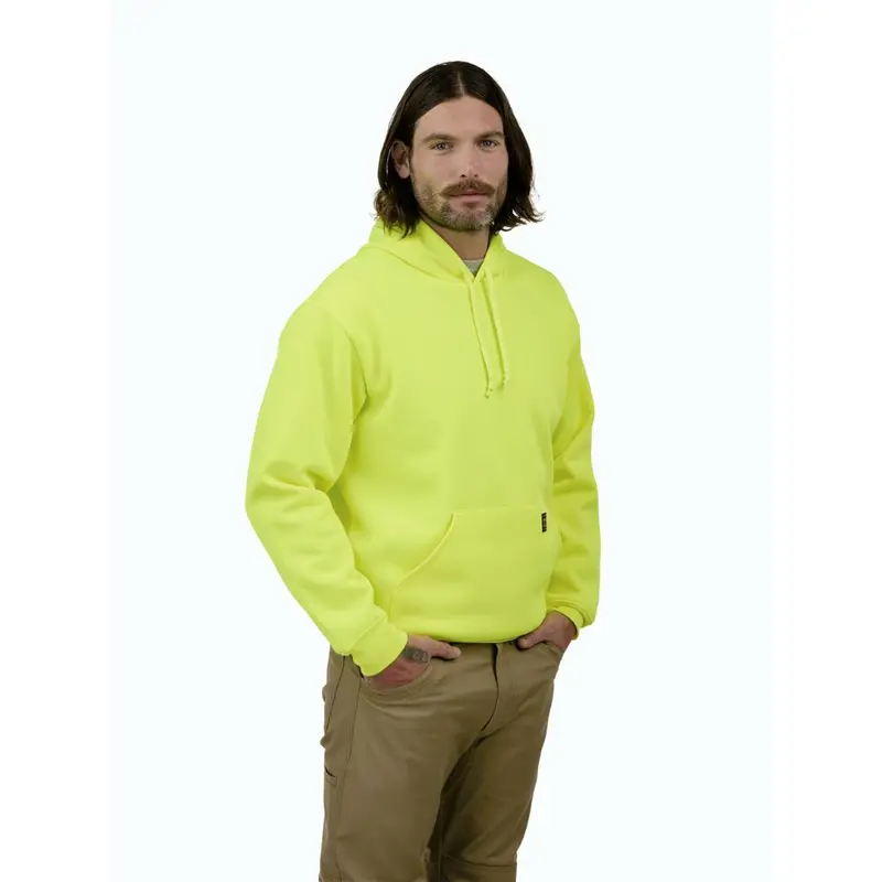 Walls Men's Enhanced Visibility Pullover Work Hoodie Yw20 - Yellow 1