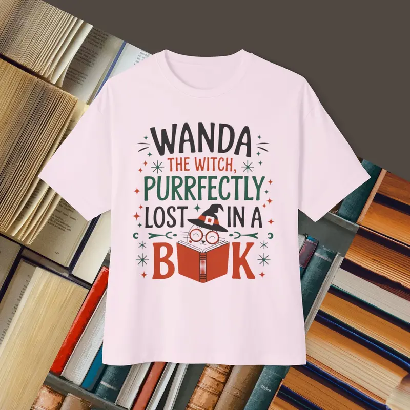 Wanda Witch Unisex Booklover Oversized Boxy Tshirt 2