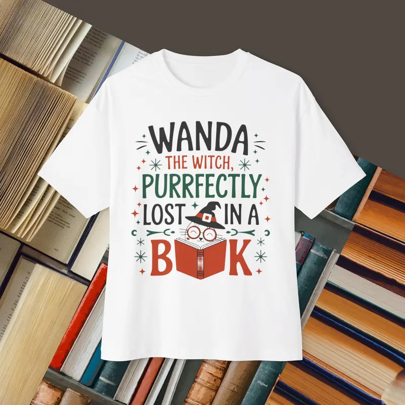 Wanda Witch Unisex Booklover Oversized Boxy Tshirt 3