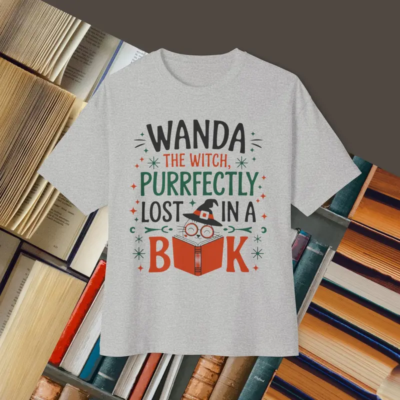 Wanda Witch Unisex Booklover Oversized Boxy Tshirt 4
