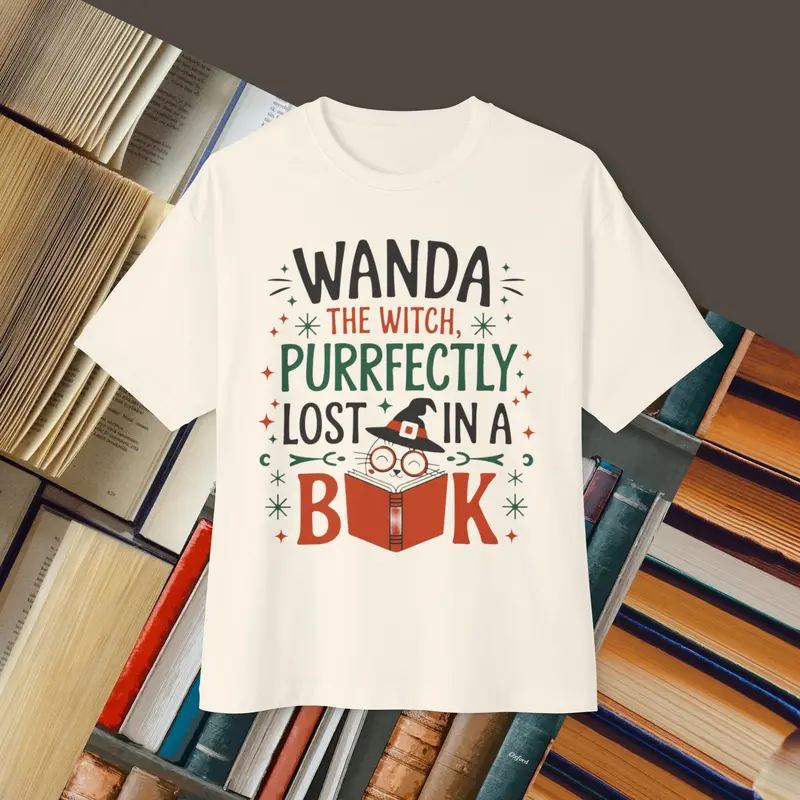 Wanda Witch Unisex Booklover Oversized Boxy Tshirt 4