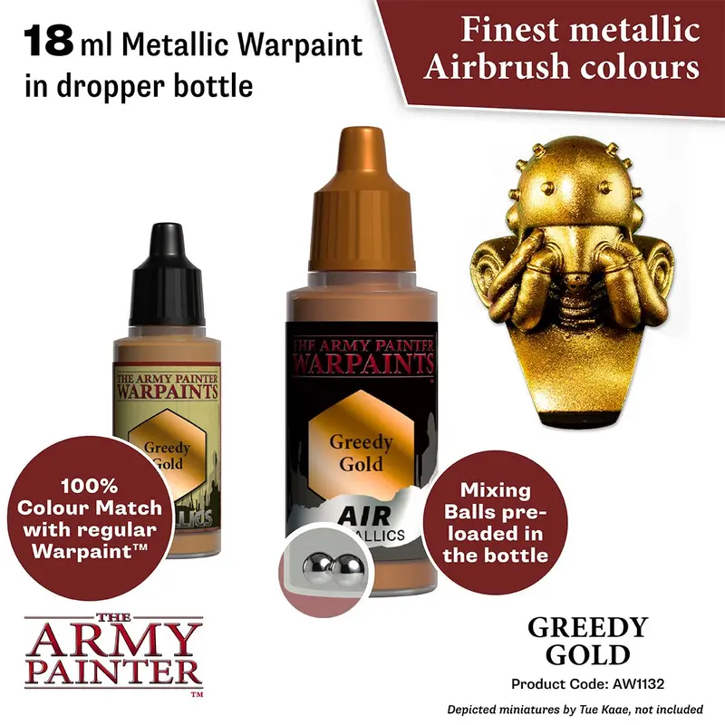 Warpaints Air Metallics: Greedy Gold 2
