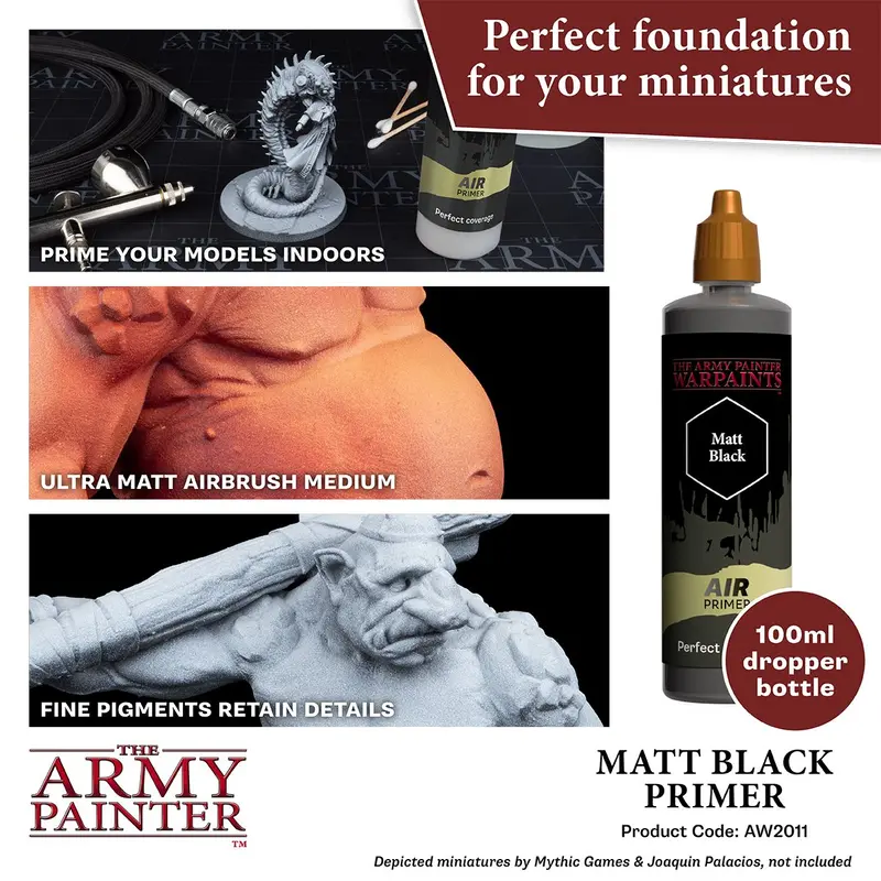 Warpaints Air: Primer Black, 100 Ml 2