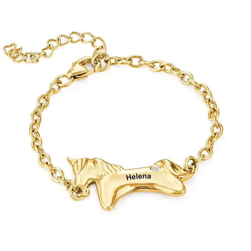 Whimsical Unicorn-Themed Adjustable Bracelet