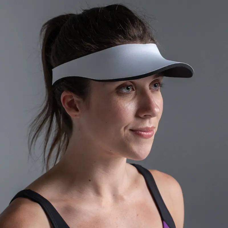 White Neoprene Visor 1