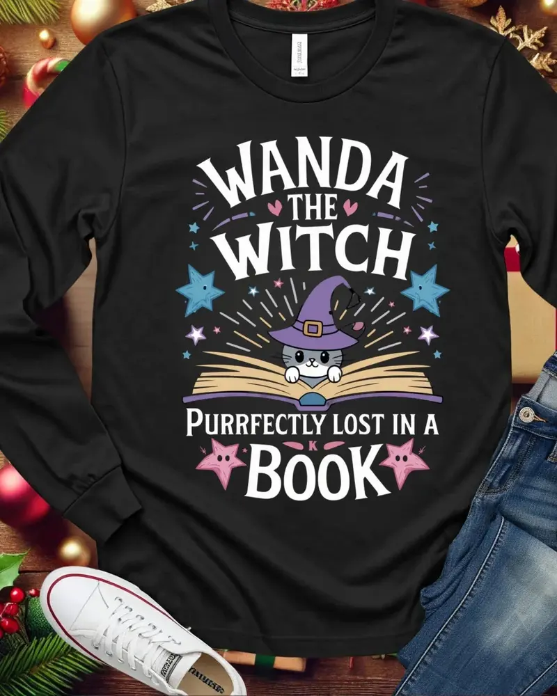 Witch's Wisdom Cotton Long Sleeve Tshirt 1