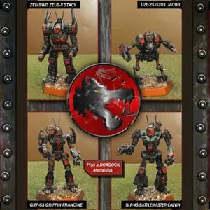 Wolf And Blake Mechpack Wolf's Dragoons Black Widow Company Lance 10-035 1