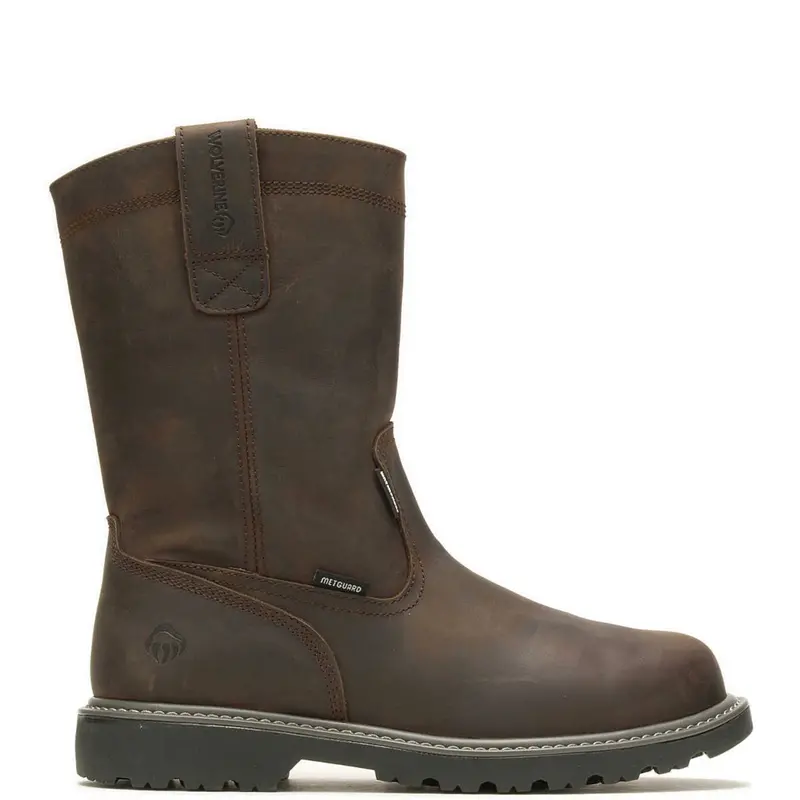 Wolverine Floorhand 10-Inch Waterproof Steel-Toe Wellington Boots for Men