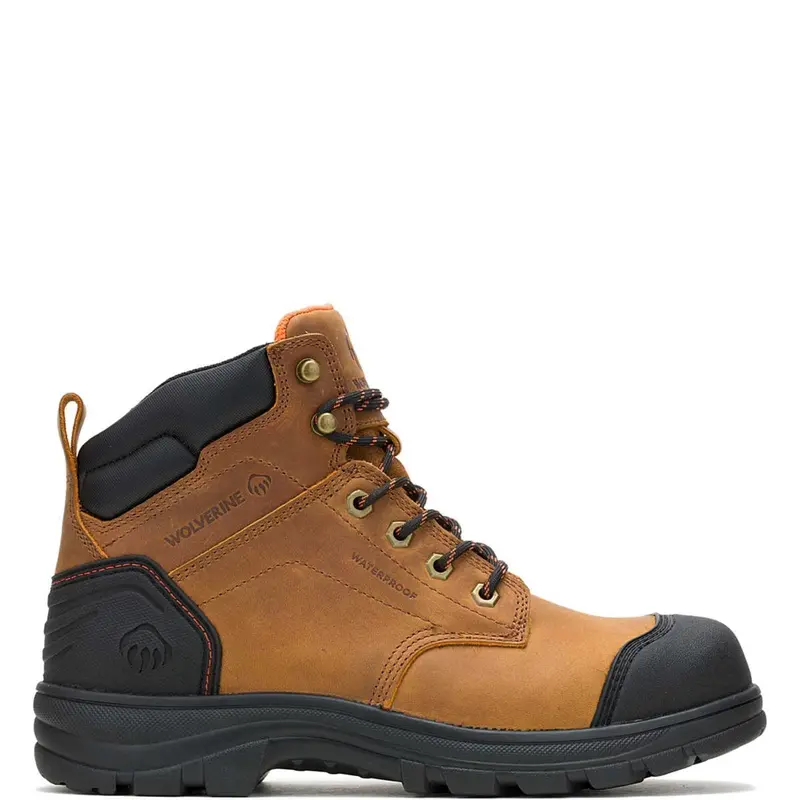 Wolverine Men's Carlsbad Cap Waterproof 6" Steel Toe Tpu Cap Boot 1