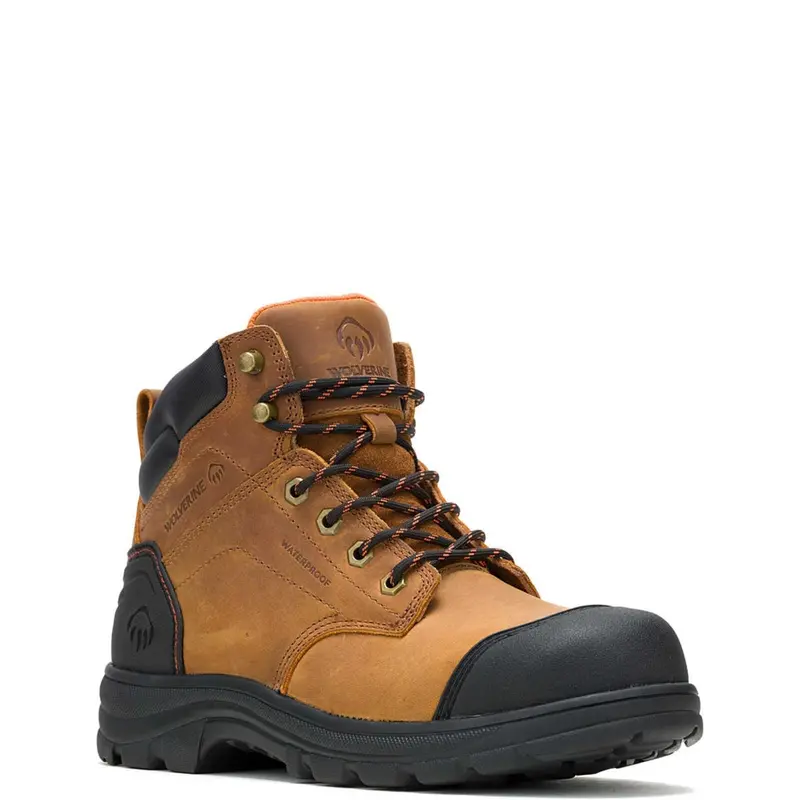 Wolverine Men's Carlsbad Cap Waterproof 6" Steel Toe Tpu Cap Boot 2