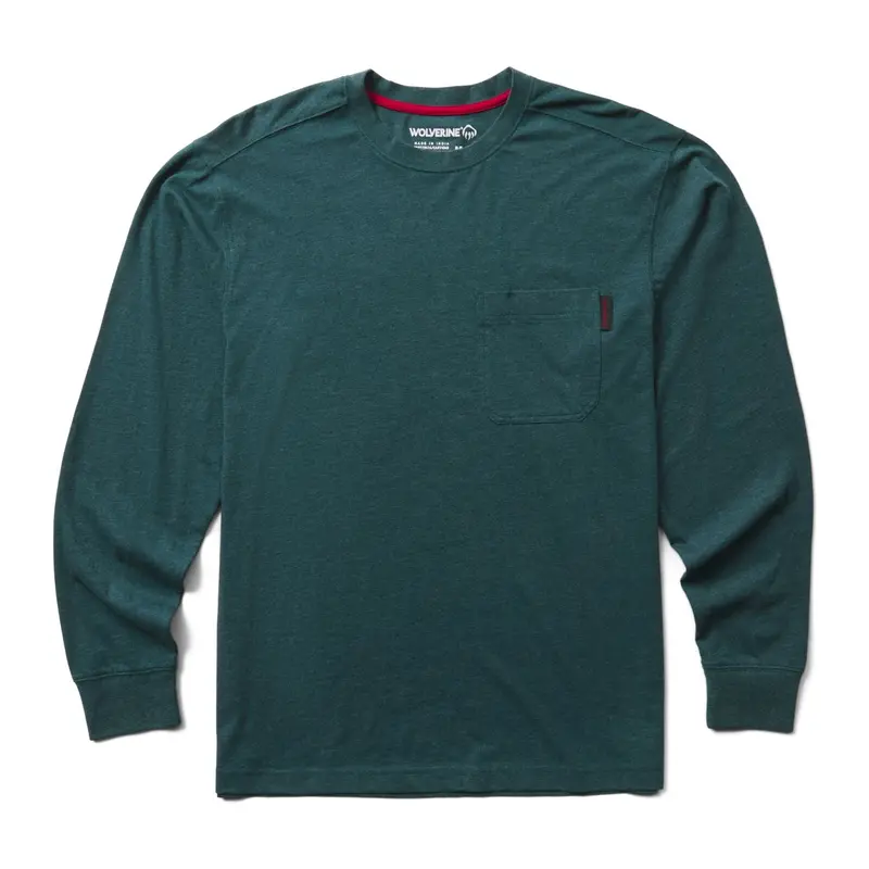 Wolverine Men's Classic Long Sleeve Pocket T-Shirt 9