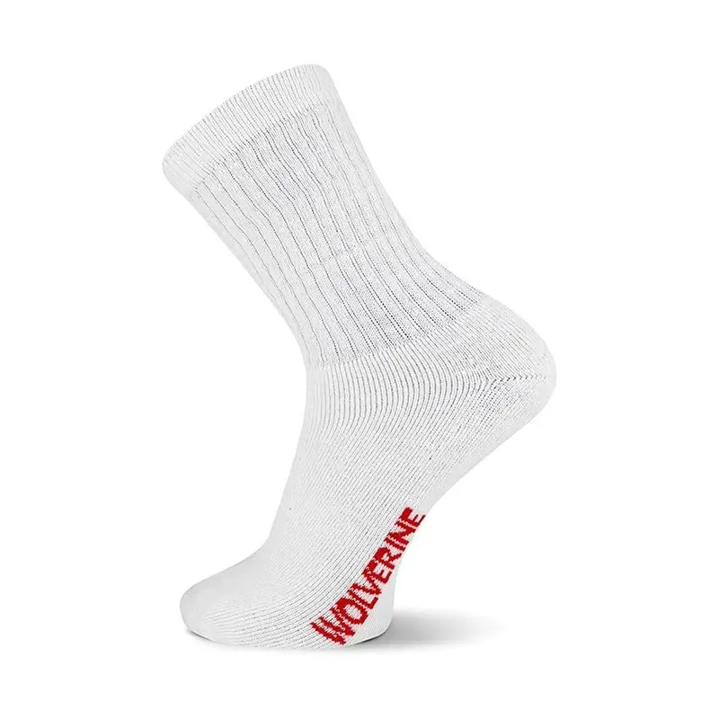 Wolverine Men's Cotton Boot Crew Sock (4-Pack) 3