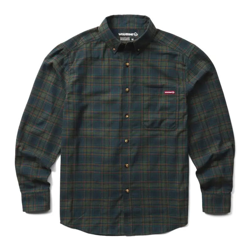 Wolverine Men's Hastings Button-Down Pocket Flannel Work Shirt 4