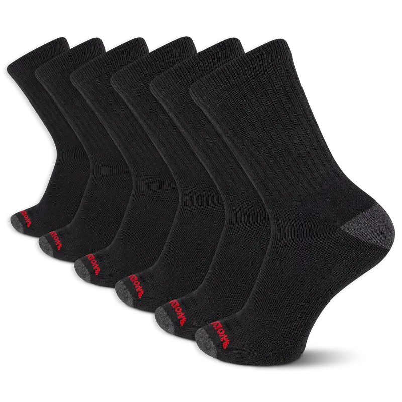 Wolverine Men's Heavy Duty Work Crew Sock (6 Pack) 1