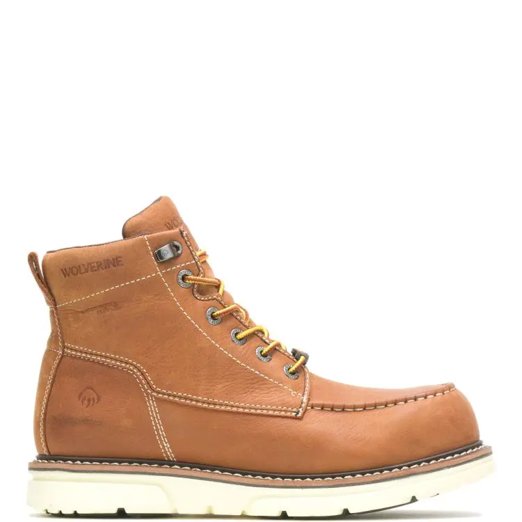 Wolverine Men's I-90 Durashocks 6" Moc Toe Work Boot 1