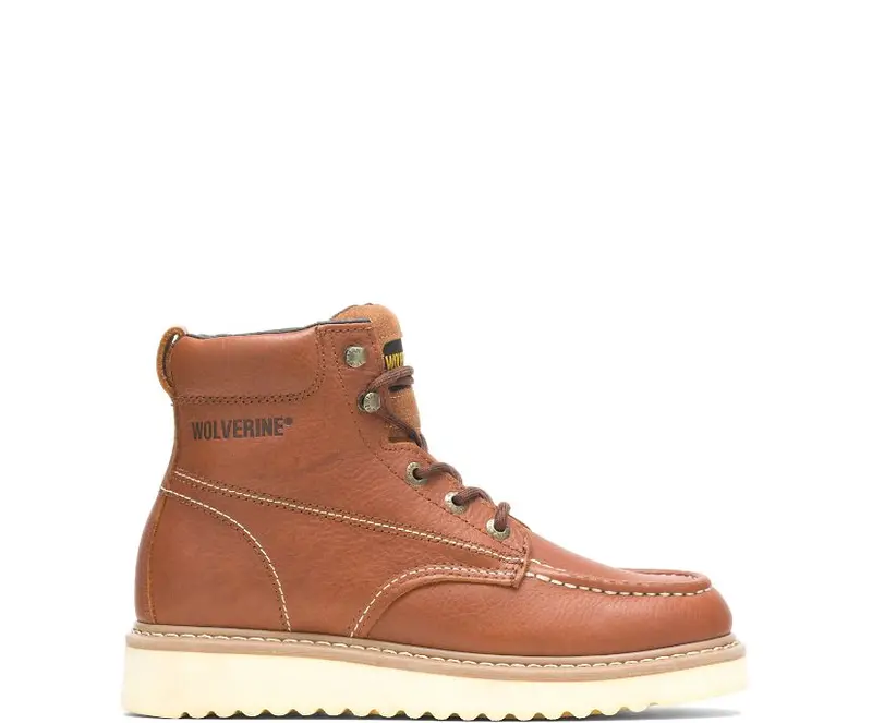 Wolverine Men's Moc-Toe Wedge 6" Soft Toe Work Boot 1