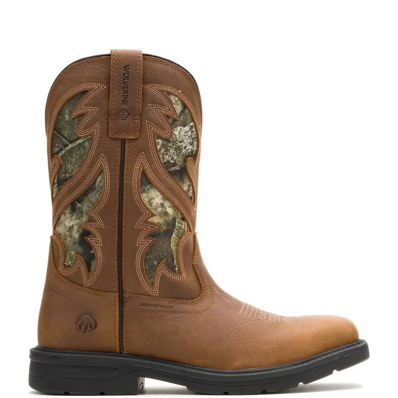 Wolverine Men's Rancher Level Pull On 10" Waterproof Steel Toe Western Boot 1
