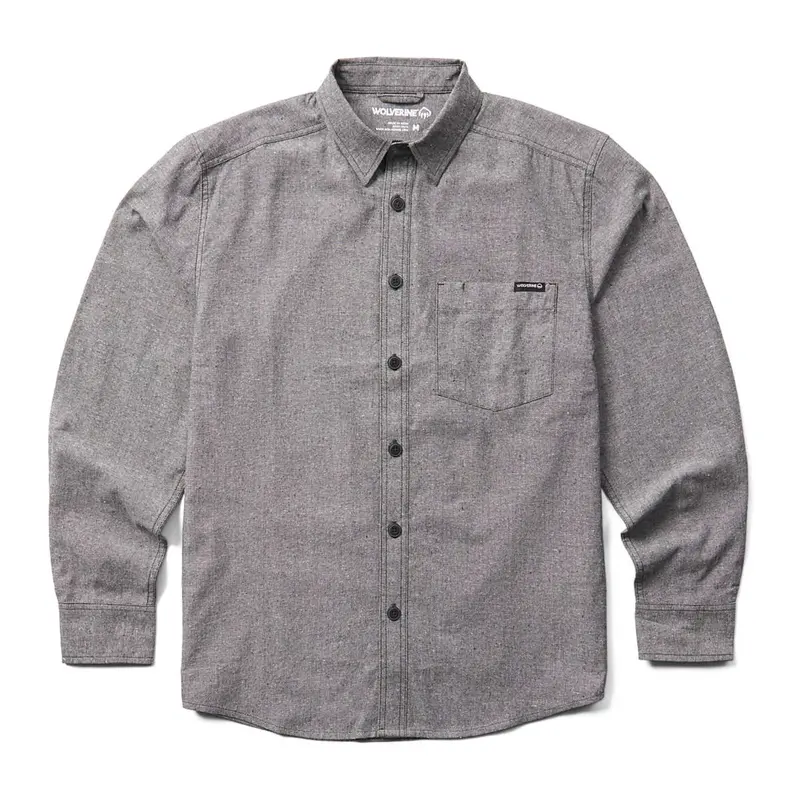 Wolverine Men's Re-Built Chest Pocket Button-Up Long Sleeve Work Shirt 1
