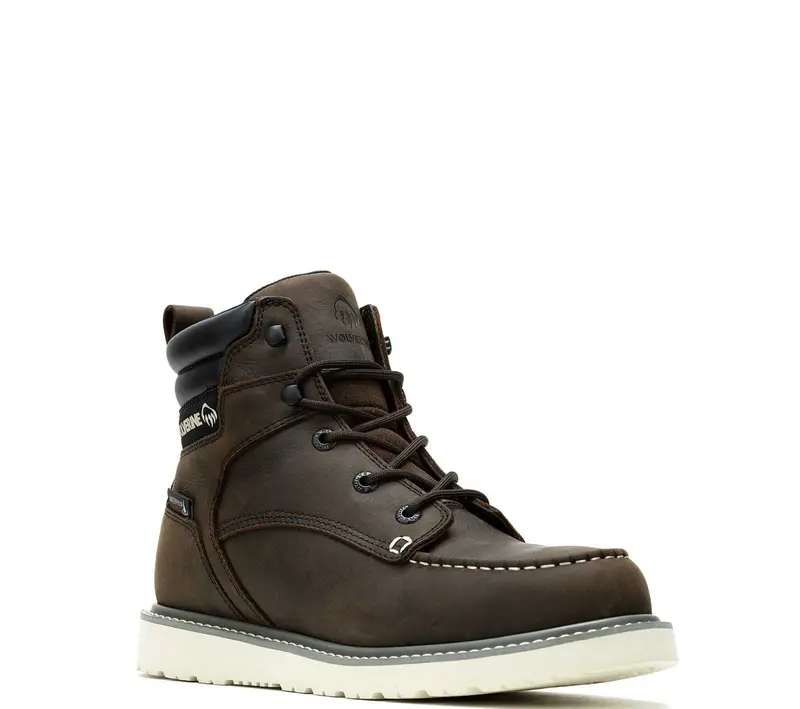 Wolverine Men's Trade Wedge 6" Waterproof Moc-Toe Steel Toe Work Boot 2