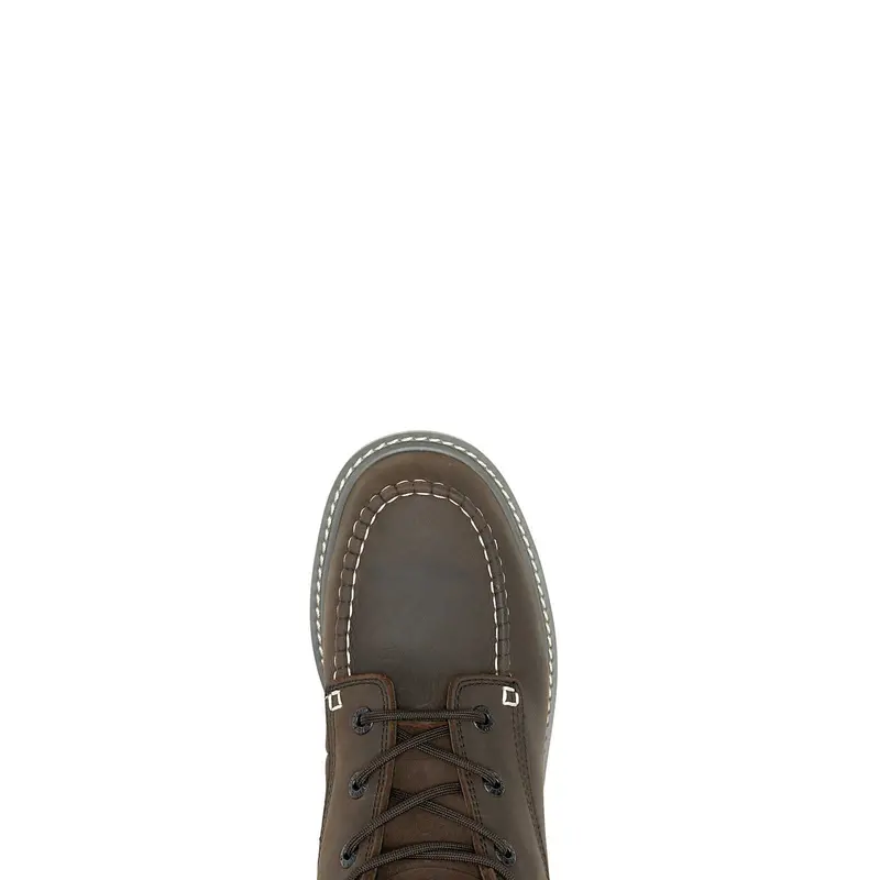 Wolverine Men's Trade Wedge 6" Waterproof Moc-Toe Steel Toe Work Boot 4