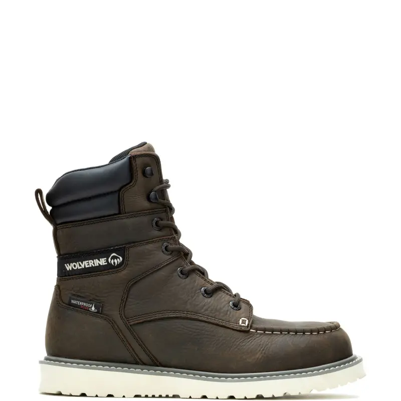 Wolverine Men's Trade Wedge 8" Moc-Toe Steel Toe Work Boot 1