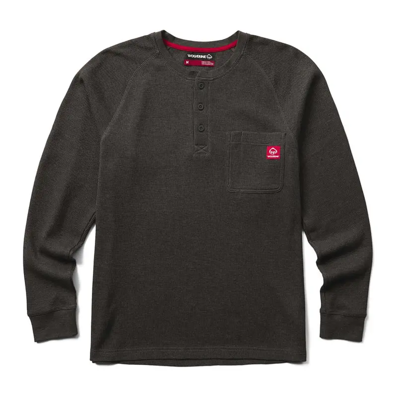 Wolverine Men's Walden Ii Thermal Pocket Long Sleeve Henley 1