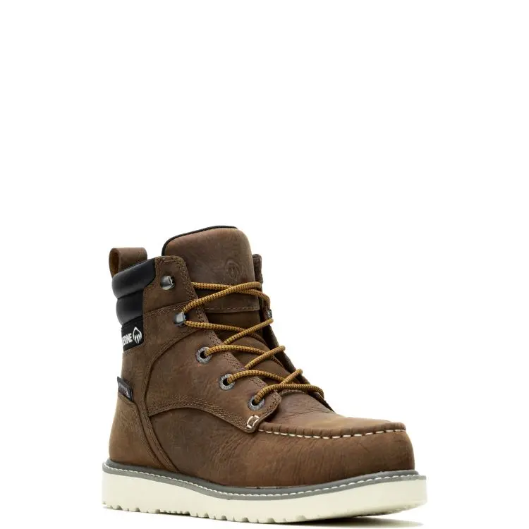 Wolverine Women's Trade Wedge 6" Moc-Toe Steel Toe Work Boot 5