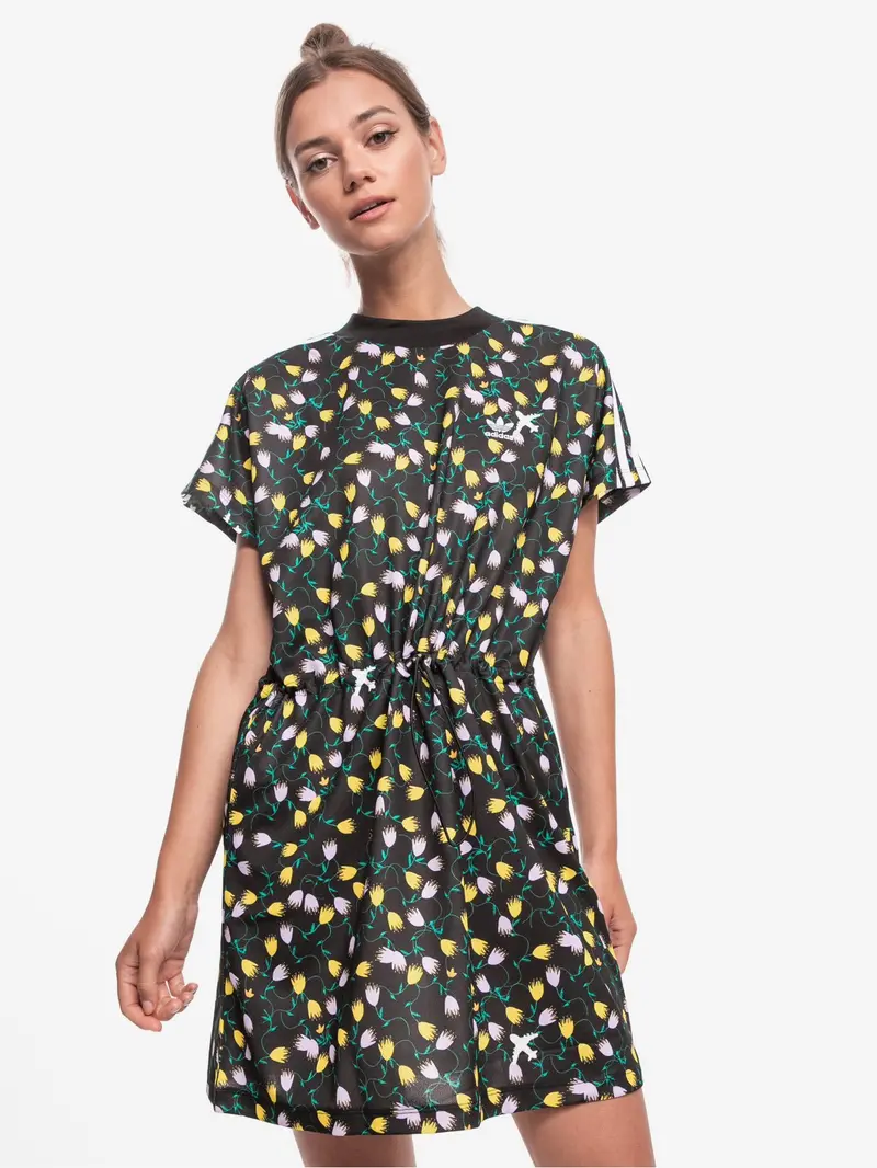 Women's • Adidas Originals 6 Allover Print Tee Dress Fl4100 1