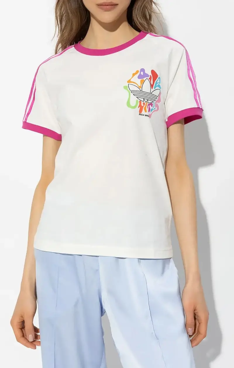 Women's Adidas Originals Pride Rm 3-Stripes Tee Iu0053 1
