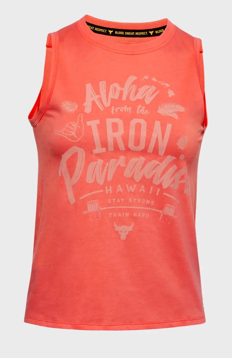Women's Project Rock Aloha Tank 1355713-820 1