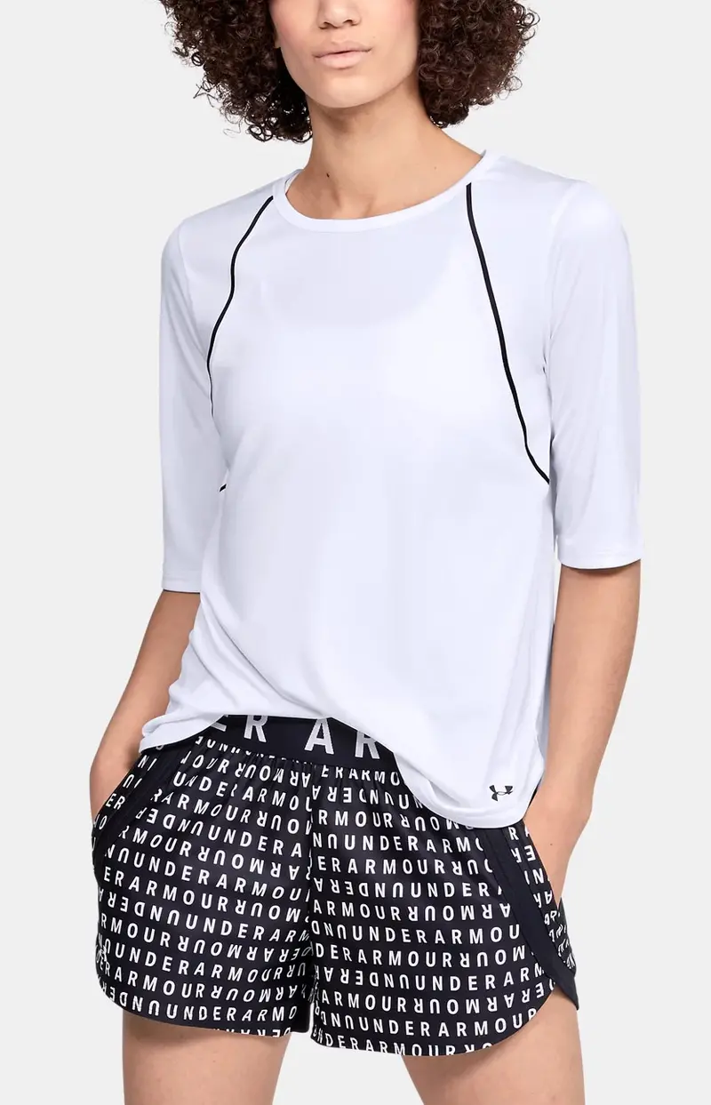 Women's Ua Sun Protection White T-Shirt 355649-100 1