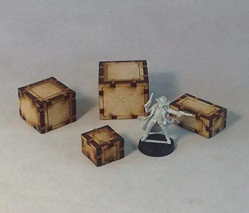 Wooden Crates Set 28Mm 3