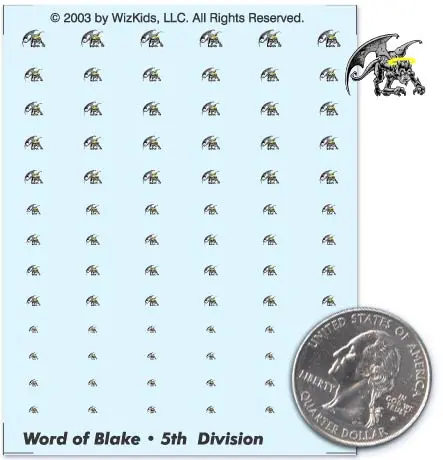 Word Of Blake- 5Th Division Decals 1