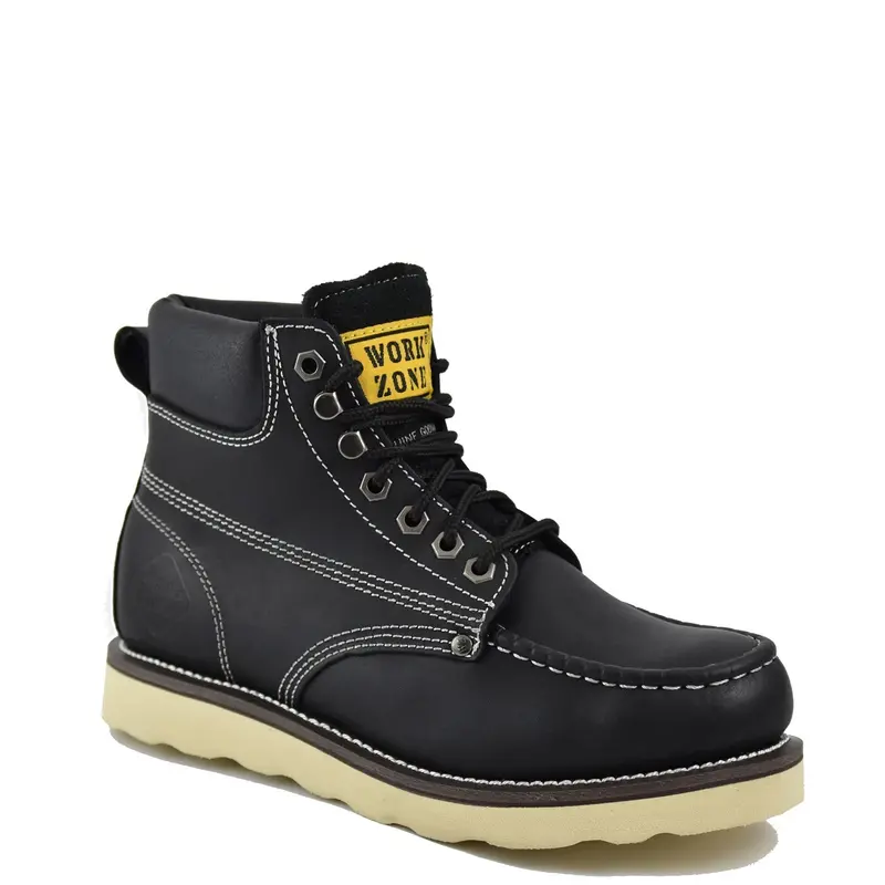 Work Zone Men's Moc-Toe 6" Soft Toe Work Boot 1