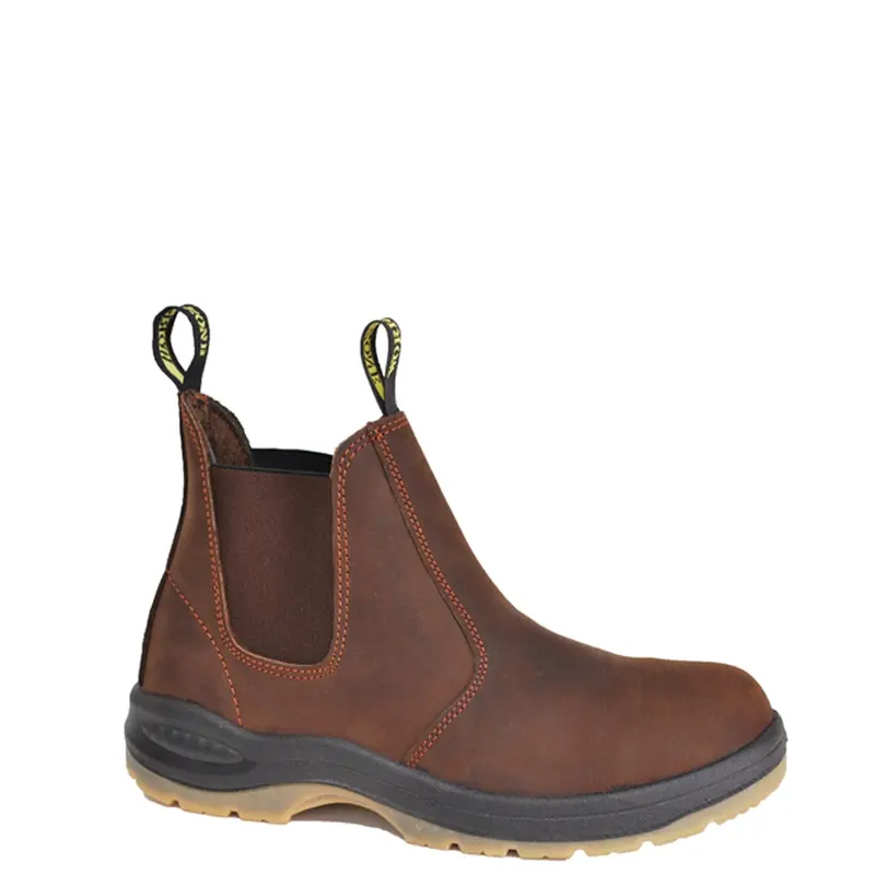 Work Zone Unisex Elastic Pull-On 6" Soft Toe Work Boot 1