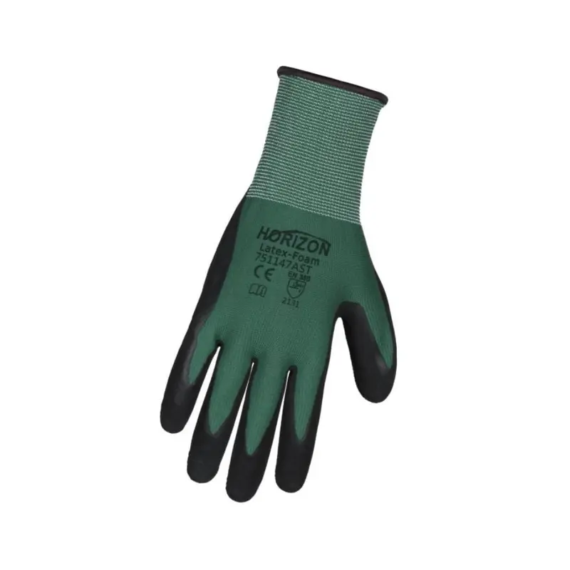 Worktuff Latex Foam Coated Gardening Gloves 51147 - Green 3-Pack 1