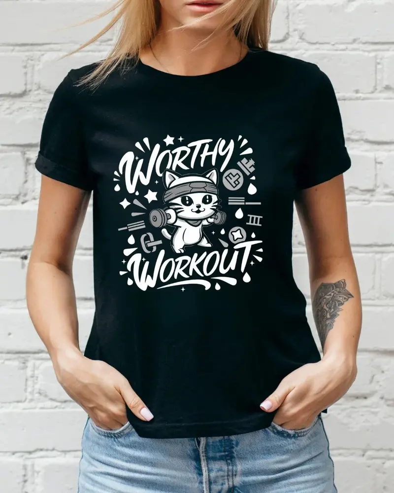 Worthy Workout Cotton T-Shirt 3