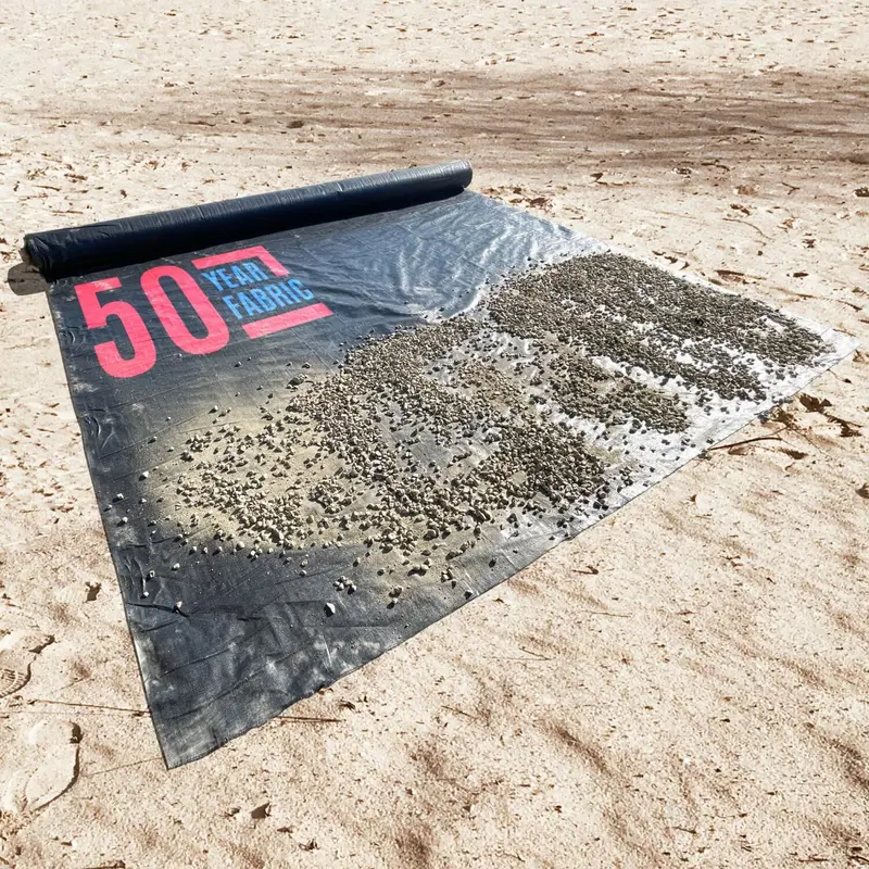 Woven Geotextile Landscape Fabric (4 Oz) For Soil Stabilization / Separation - Underlayment For Driveway, Pavers, Gravel Roads, Retaining Wall 1