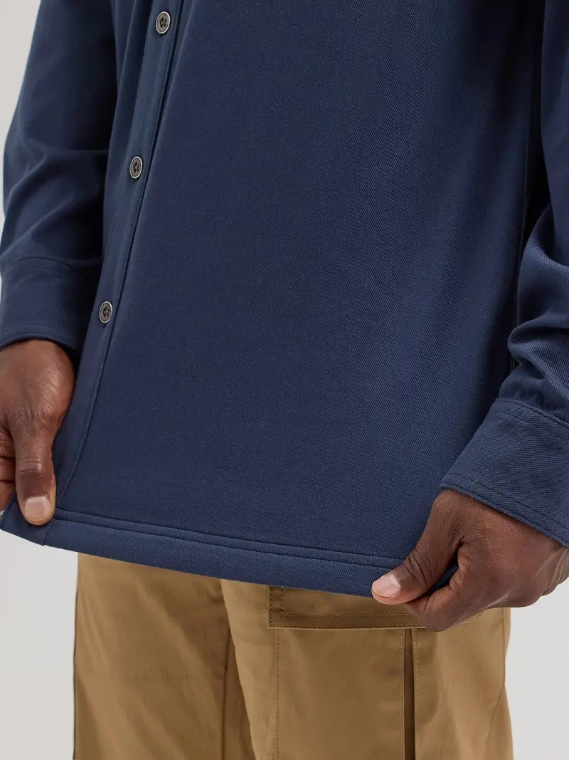 Wrangler Atg Men's Knit Button-Down Long Sleeve Work Shirt 4