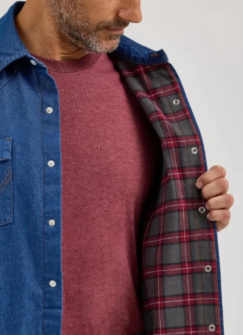 Wrangler Men's Cotton Flannel Lined Snap-Up Shirt Jac 3
