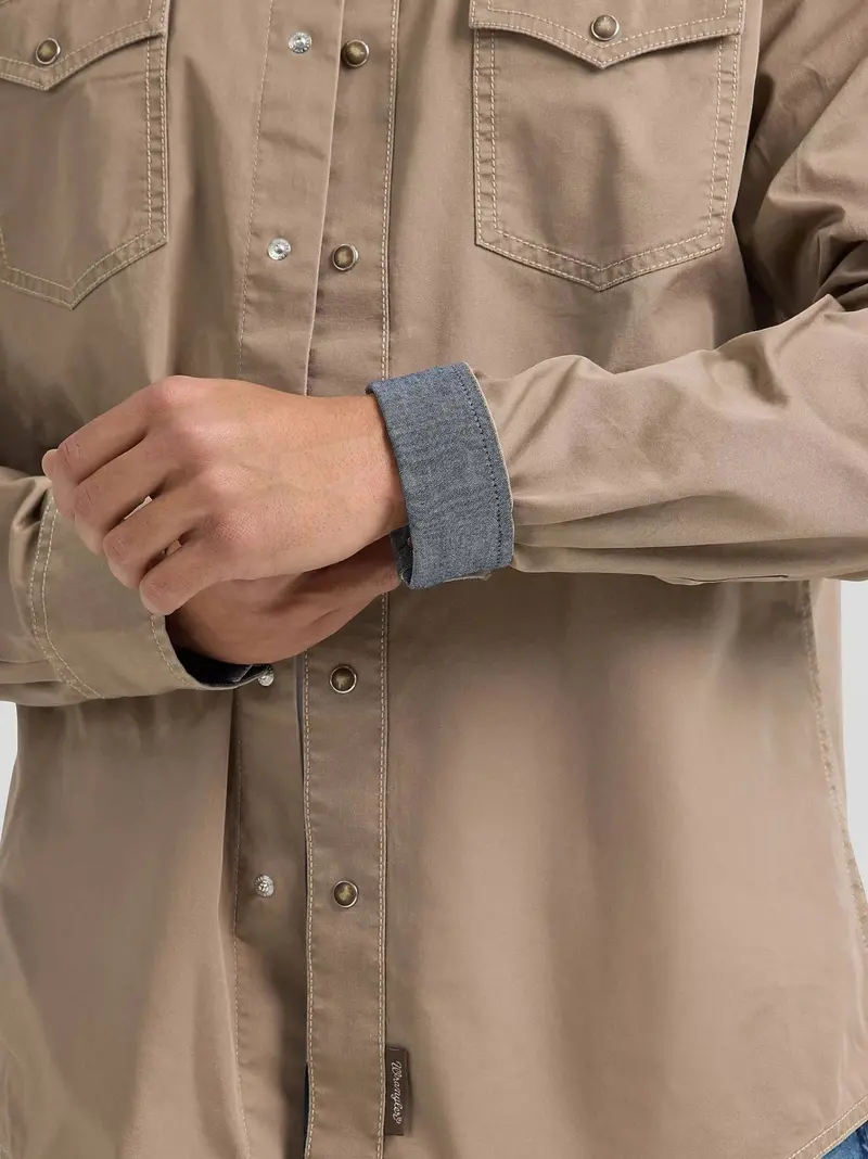 Wrangler Men's Retro® Premium Snap-Up Long Sleeve Work Shirt 2