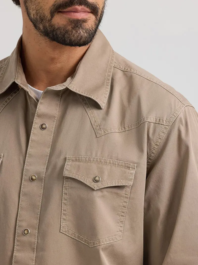 Wrangler Men's Retro® Premium Snap-Up Long Sleeve Work Shirt 3