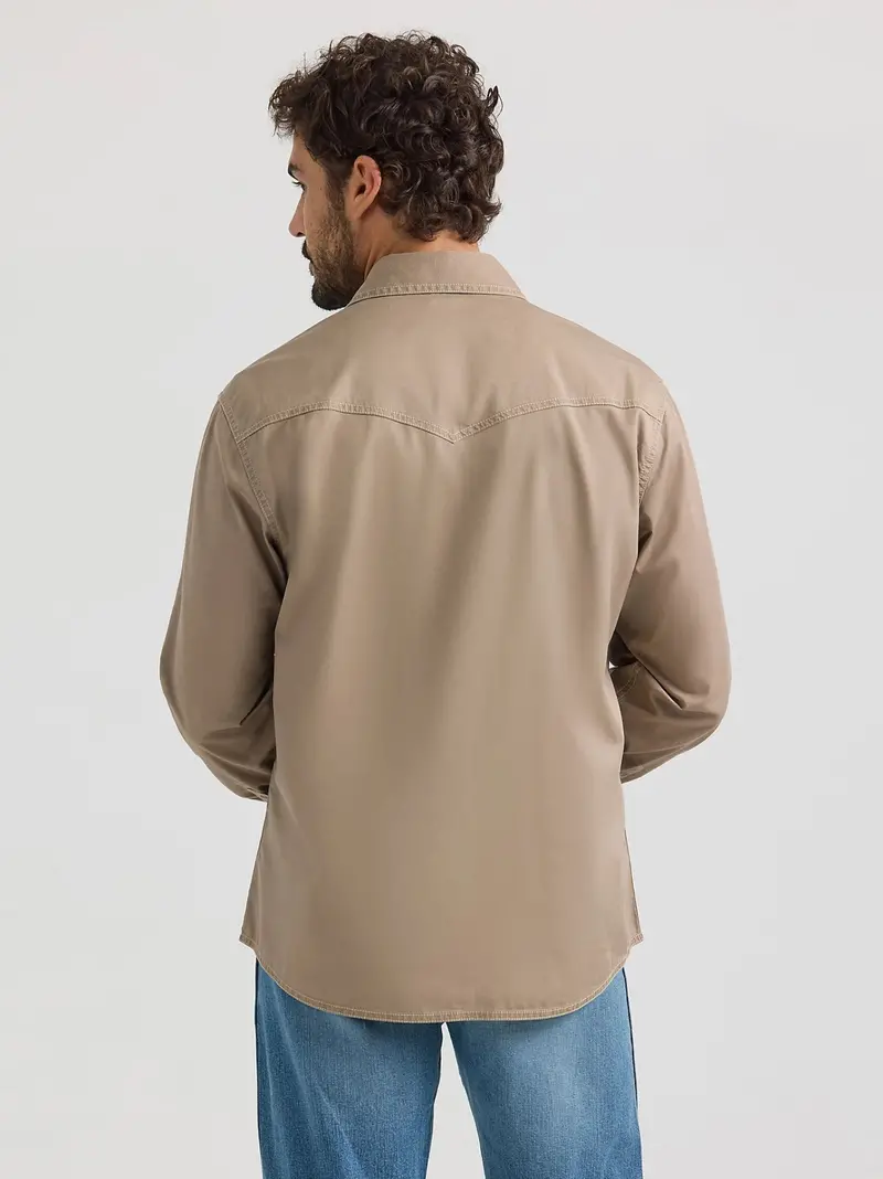 Wrangler Men's Retro® Premium Snap-Up Long Sleeve Work Shirt 4