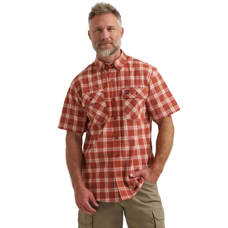 Wrangler Men's Riggs Workwear® Foreman Plaid Work Shirt 1