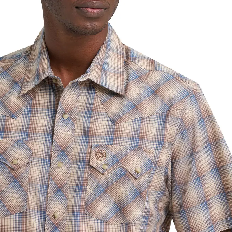Wrangler Men's Wrangler Retro® Short Sleeve Sawtooth Pocket Western Snap Shirt 3