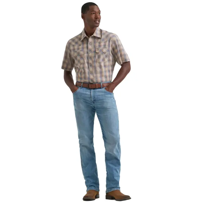 Wrangler Men's Wrangler Retro® Short Sleeve Sawtooth Pocket Western Snap Shirt 4