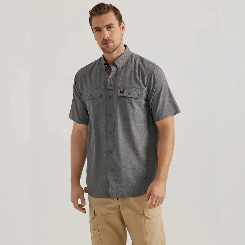 Wrangler® Riggs® Men's Lightweight Moisture-Wicking Short Sleeve Work Shirt 1