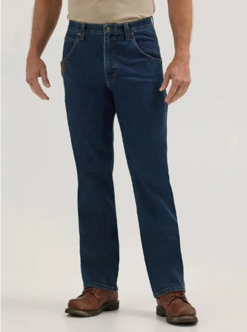 Wrangler Riggs Men's Technical Relaxed Fit Straight Leg 6-Pocket Work Jean 1